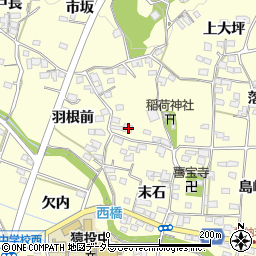 愛知県豊田市加納町欠ノ上1-1周辺の地図