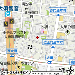 セリア大須店周辺の地図