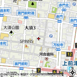 亀岳林　万松寺周辺の地図