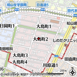 愛知県名古屋市千種区大島町2丁目44周辺の地図