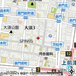 万松寺周辺の地図