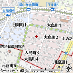 愛知県名古屋市千種区大島町2丁目64周辺の地図