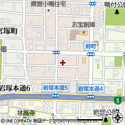 愛知県名古屋市中村区小鴨町161周辺の地図