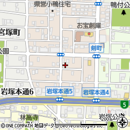愛知県名古屋市中村区小鴨町162周辺の地図
