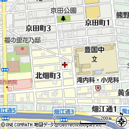 愛知県名古屋市中村区北畑町2丁目12周辺の地図
