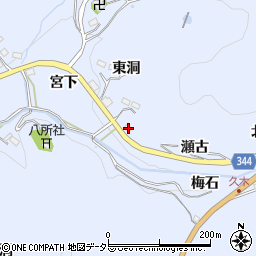 愛知県豊田市久木町瀬古周辺の地図