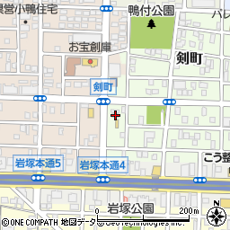 愛知県名古屋市中村区剣町218周辺の地図