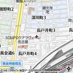 愛知県名古屋市中村区長戸井町4丁目13-2周辺の地図
