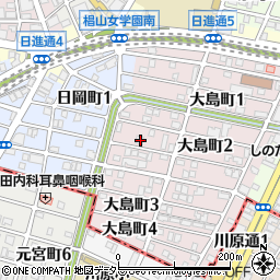 愛知県名古屋市千種区大島町2丁目66周辺の地図