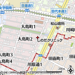 愛知県名古屋市千種区大島町2丁目19周辺の地図