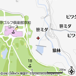 愛知県豊田市中立町笹ミダ周辺の地図