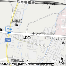 静岡県富士市比奈265周辺の地図