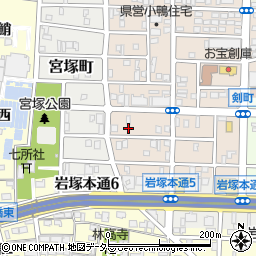 愛知県名古屋市中村区小鴨町173周辺の地図