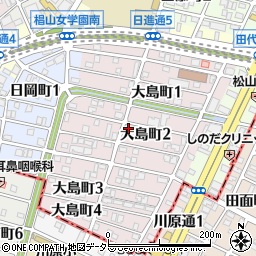 愛知県名古屋市千種区大島町2丁目43周辺の地図