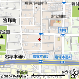 愛知県名古屋市中村区小鴨町164周辺の地図