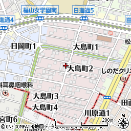 愛知県名古屋市千種区大島町2丁目41周辺の地図