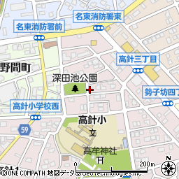愛知県名古屋市名東区高針3丁目602周辺の地図