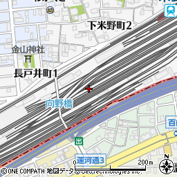 愛知県名古屋市中村区下米野町3丁目周辺の地図