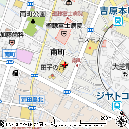 静岡県富士市南町周辺の地図