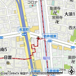 愛知県名古屋市中村区松重町周辺の地図