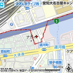 愛知県名古屋市中村区運河町8周辺の地図