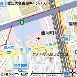 愛知県名古屋市中川区運河町周辺の地図