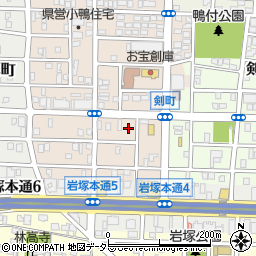 愛知県名古屋市中村区小鴨町128周辺の地図