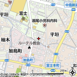 静岡県富士市八幡町1-25周辺の地図