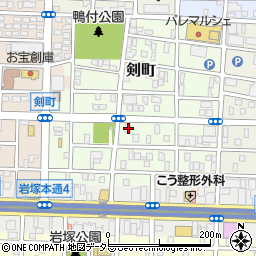 愛知県名古屋市中村区剣町199周辺の地図