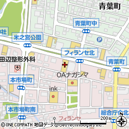 洋服の青山富士店周辺の地図