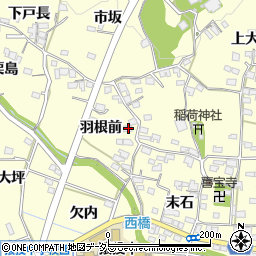 愛知県豊田市加納町羽根前33周辺の地図