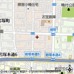 愛知県名古屋市中村区小鴨町124周辺の地図