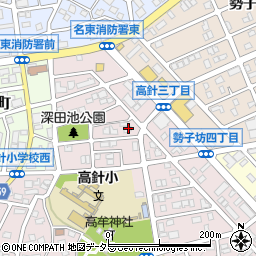 愛知県名古屋市名東区高針3丁目610周辺の地図