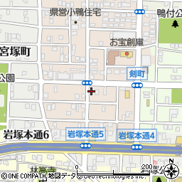 愛知県名古屋市中村区小鴨町122周辺の地図