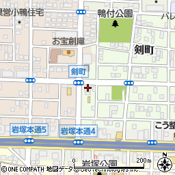 愛知県名古屋市中村区剣町215周辺の地図