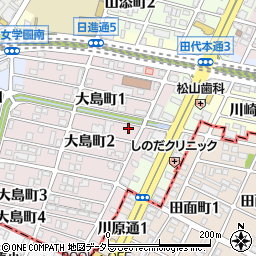 愛知県名古屋市千種区大島町2丁目15周辺の地図