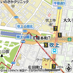 愛知県名古屋市千種区千種本町周辺の地図