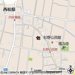 愛知県愛西市内佐屋町郷87周辺の地図