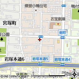 愛知県名古屋市中村区小鴨町121周辺の地図