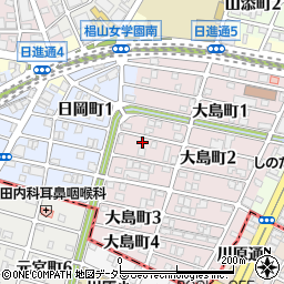 愛知県名古屋市千種区大島町2丁目36周辺の地図