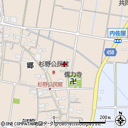 愛知県愛西市内佐屋町郷145周辺の地図