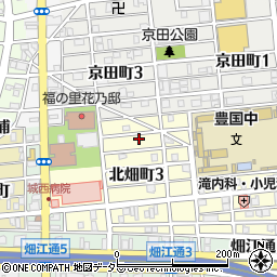 愛知県名古屋市中村区北畑町3丁目15周辺の地図