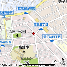 愛知県名古屋市名東区高針3丁目608周辺の地図