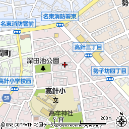 愛知県名古屋市名東区高針3丁目605周辺の地図
