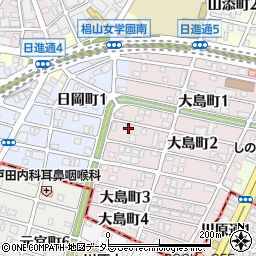 愛知県名古屋市千種区大島町2丁目35周辺の地図