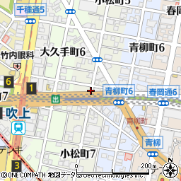 愛知県名古屋市千種区小松町周辺の地図