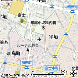 静岡県富士市八幡町1-23周辺の地図