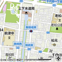舞鶴橋東周辺の地図