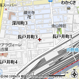 愛知県名古屋市中村区長戸井町2丁目8周辺の地図