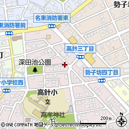 愛知県名古屋市名東区高針3丁目607周辺の地図